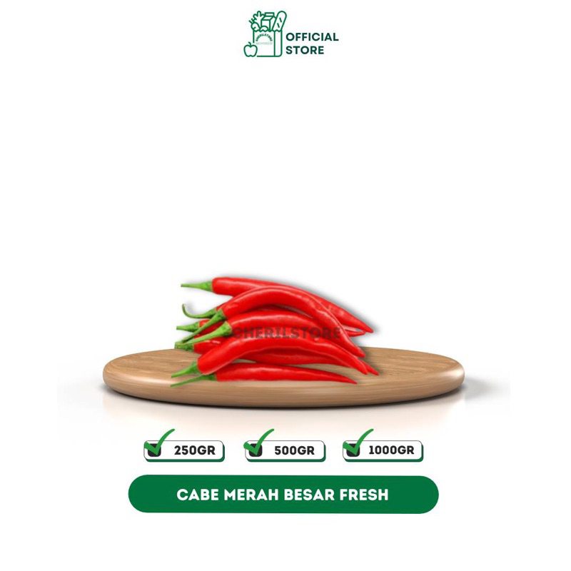 

Cabe merah besar 250gram - 500gram