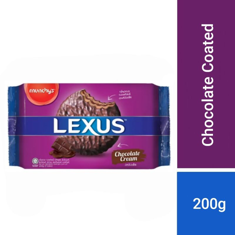 

MUNCHY'S LEXUS Biskuit Chocolate Coated Cream Malaysia (200g)