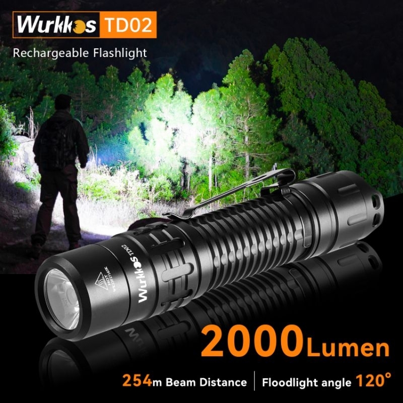 Wurkkos TD02 2000 Lumens 254 Meters