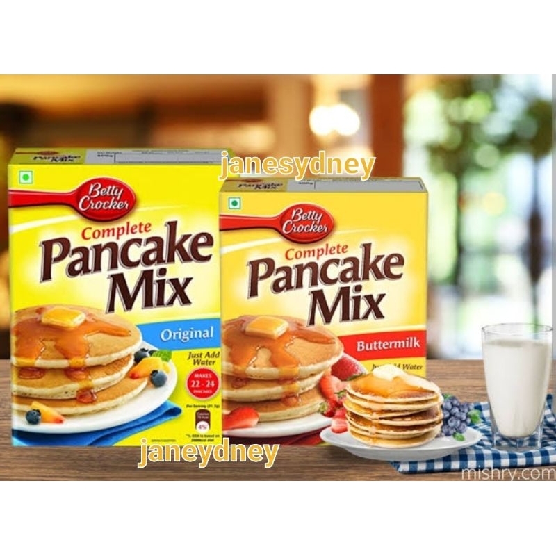 

Betty Crocker Complete Pancake Mix Original/Buttermilk 1.04kg Panekuk Siap Saji Import