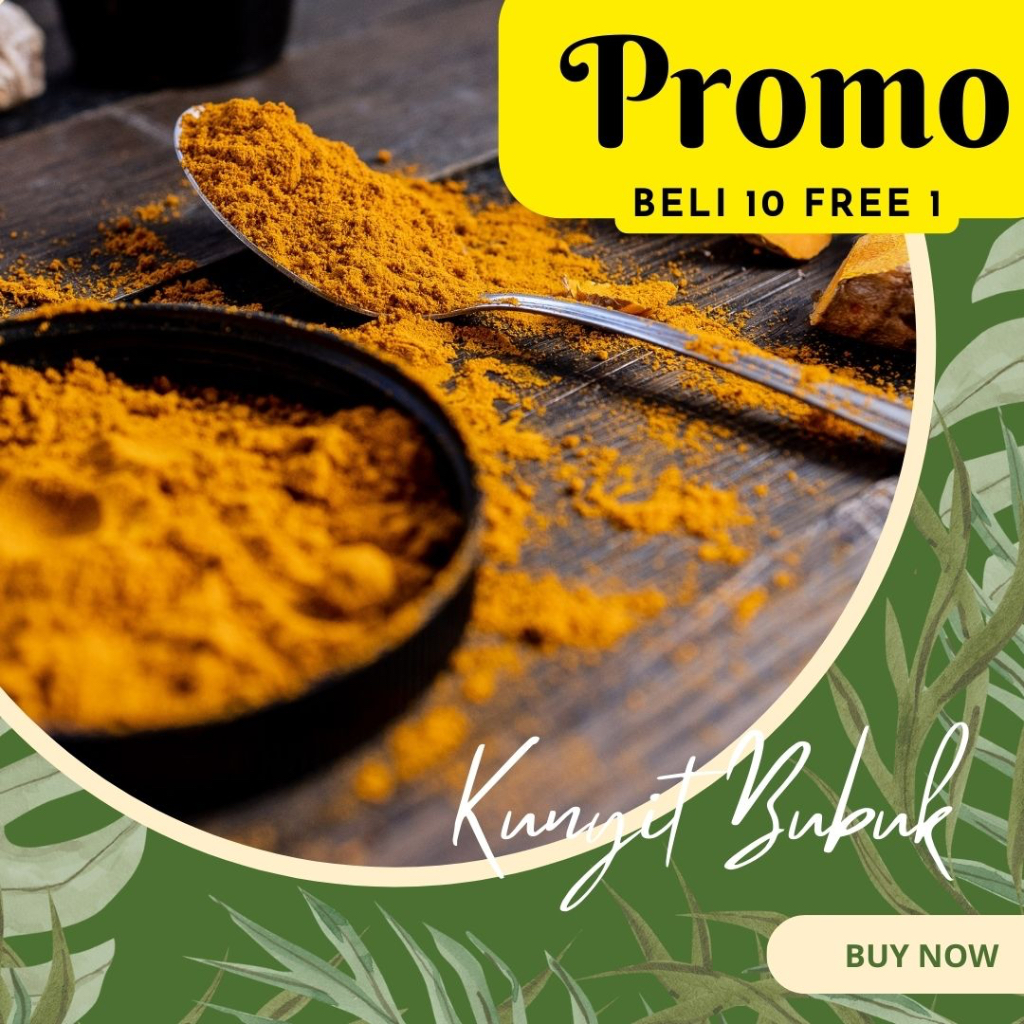 

KUNYIT BUBUK 100gr PREMIUM Original Jamu Herbal Empon Empon