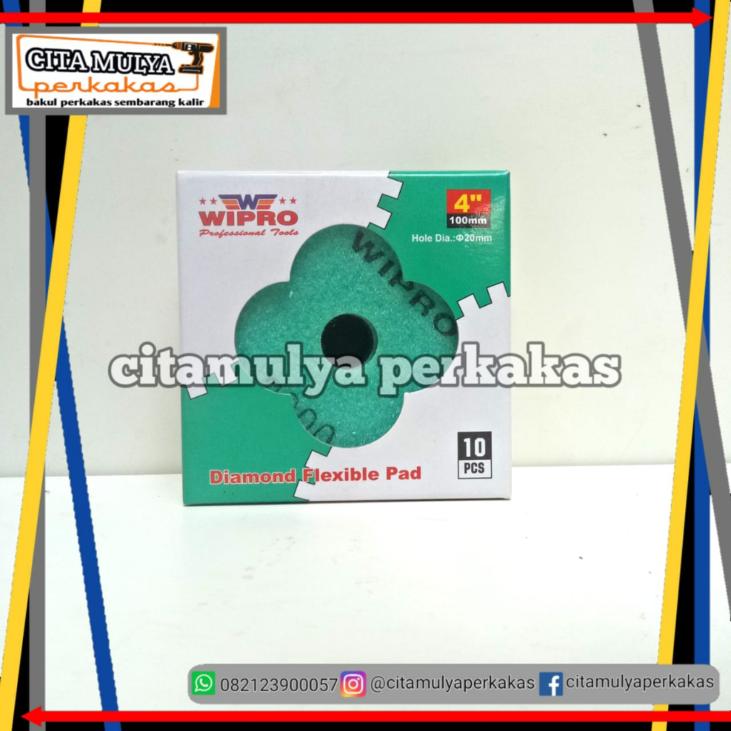 Wipro Diamond Pad 4 Inch - Polishing Pads Batu Alam Gerinda