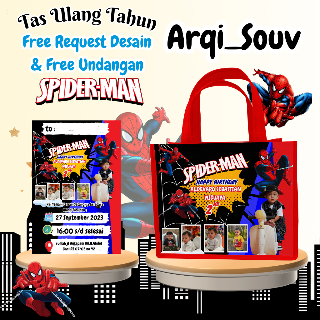 

45 Pcs Tas Snack Ulang Tahun Free Undangan Anak Cowok Perempuan Hampers Souvenir Bisa Custom Goodiebag Murah Muat Kfc