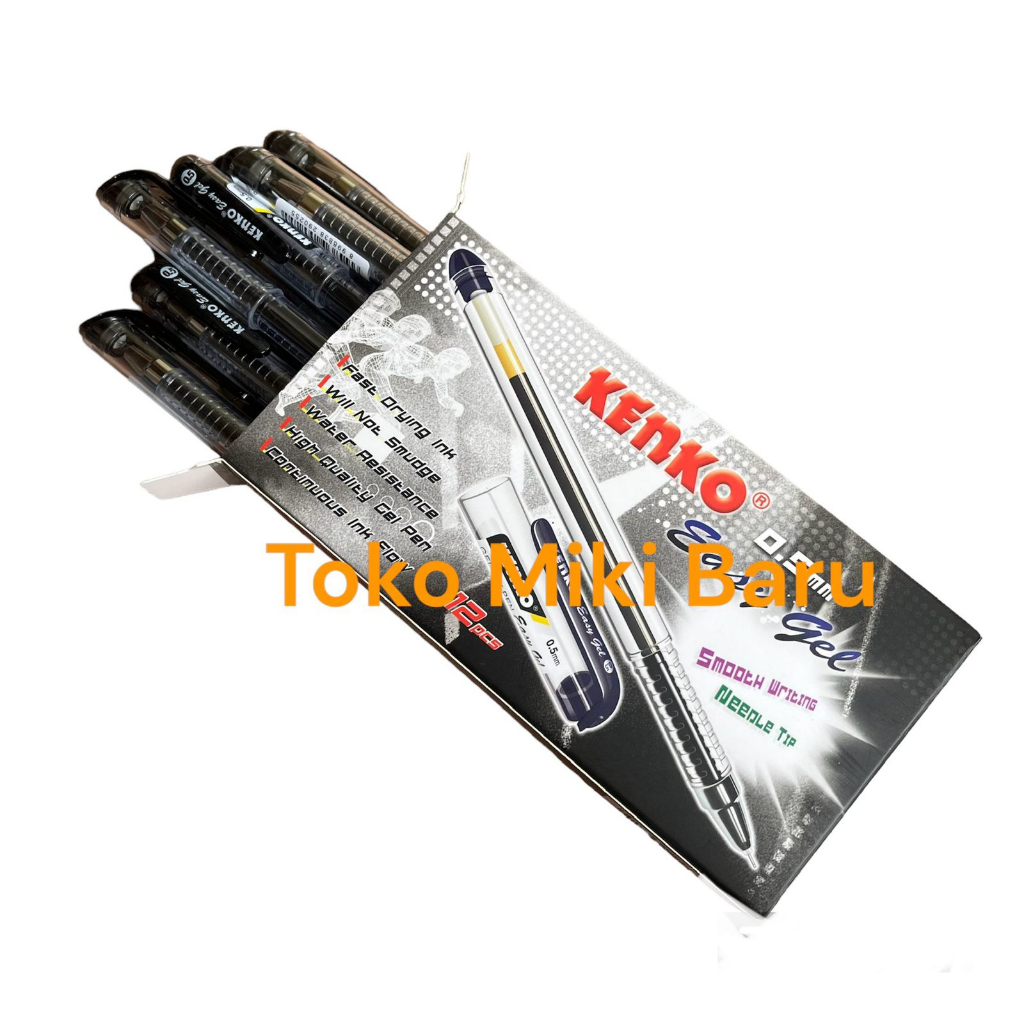 

Pulpen Easy Gel Kenko 0.5 mm / Ballpoint Lancip Bolpen Pena