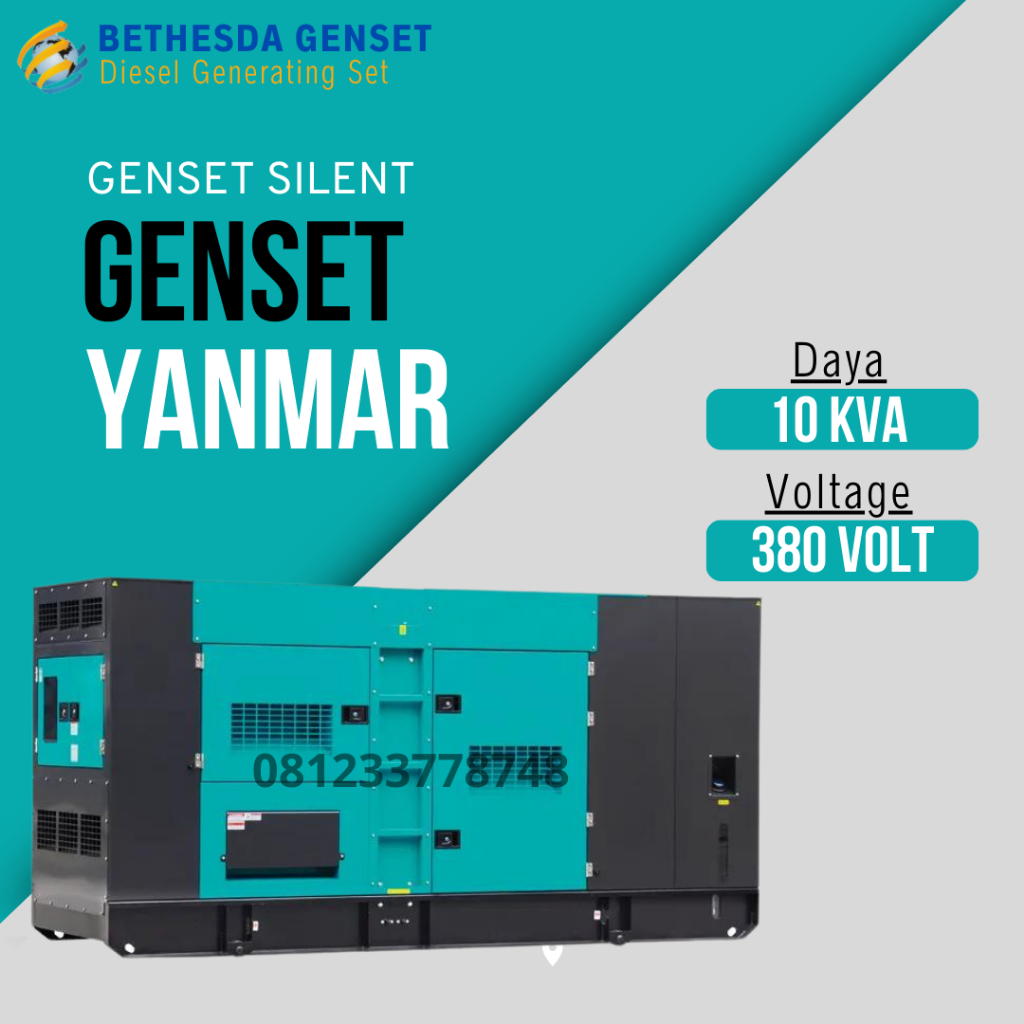 Genset Yanmar 10 KVA Silent 3 Phase