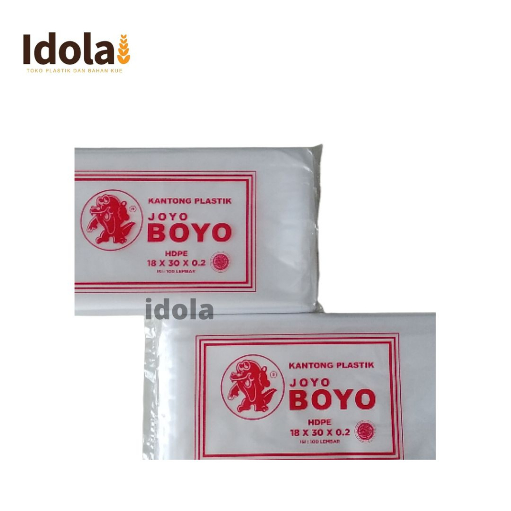Plastik anti panas Joyo Boyo HDPE ukuran 18X30X0.2
