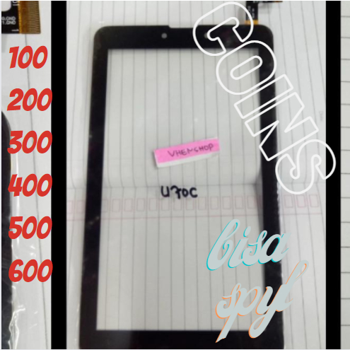 Touchsreen Layar Sentuh Evercoss U70C New U70C Plus Tab Bravo Original