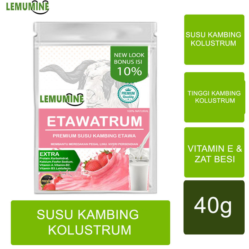 

Susu Kambing Murni Susu Penggemuk Badan Penambah Berat Badan Asi Booster Susu Kambing Etawa Bubuk 1kg Etawalin Susu Sendi Etawaku Platinum Lemumine (40g)
