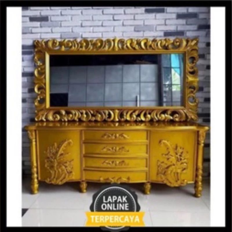 BOFET BOMBAY PLUS PIGURA/MEJA BOFET FULL JATI MINIMALIS JEPARA