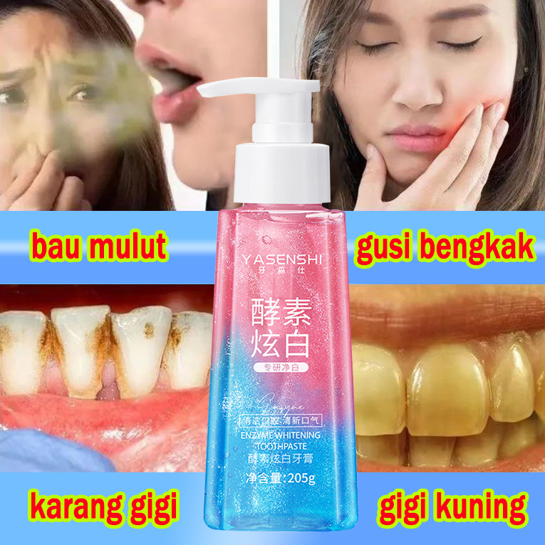 [100% Asli ]Pasta Gigi Pemutih dan Perontok Karang Gigi-Menghilangkan bau mulut Menyegarkan mulut Ce