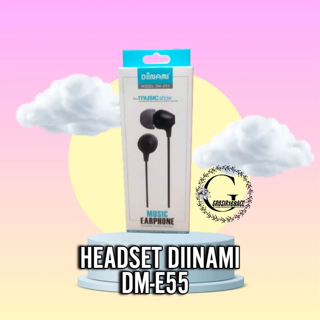 Headset Music Earphone Diinami DM-E55