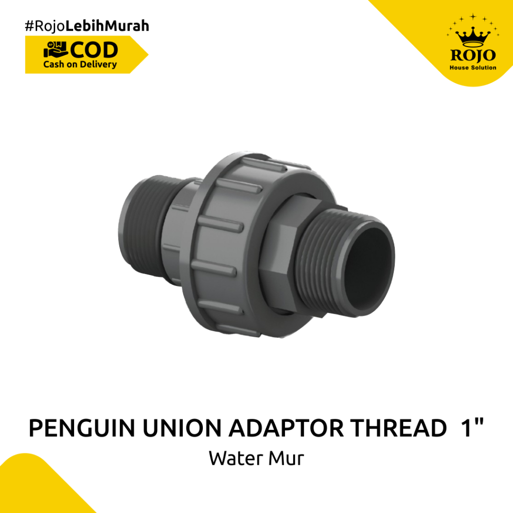 Penguin Union Adaptor Thread Water Mur Drat Luar