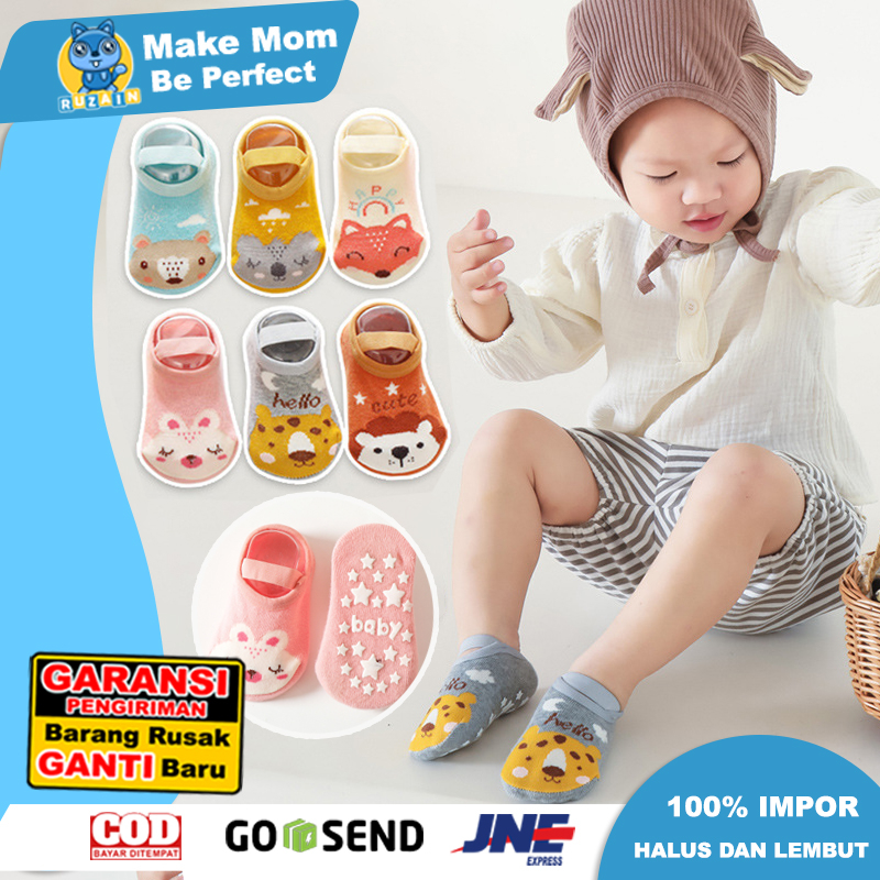 KS 17 | Kaos Kaki Pendek Bayi | Kaos Kaki Hemming Anak-anak | Kaos Kaki Anti Selip Cetak Kartun | Ka