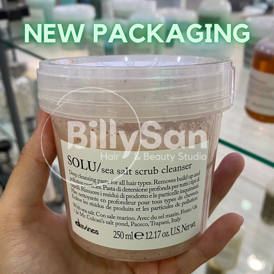

Davines SOLU Sea Salt Scrub Cleanser 250ml. membersihkan kulit kepala