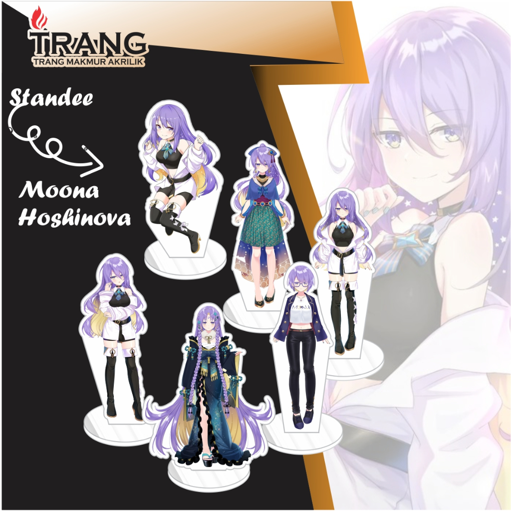 Standee Figure Akrilik Moona Hoshinova Hololive / Standing Action figure Acrylic Moona Hoshinova Hol