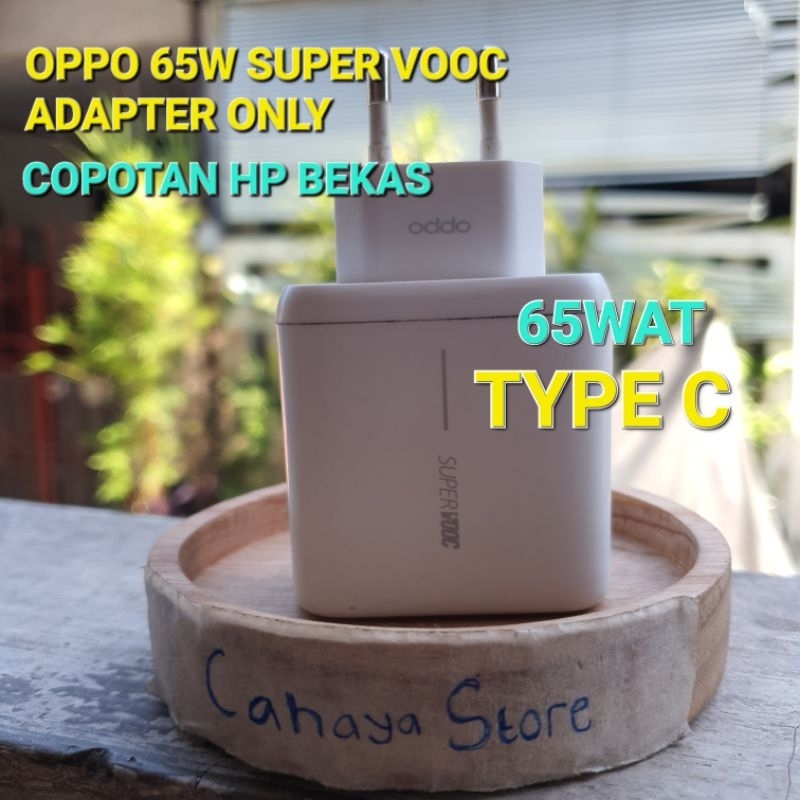 Charger OPPO SUPER VOOC 6A 65Wat COPOTAN ORIGINAL HP Reno 7 5G Reno 6 Reno 5 Flash Charge Ori Fast C