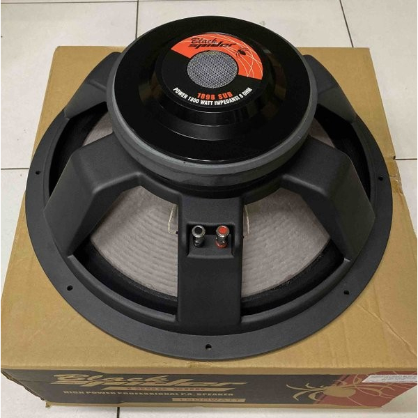 SUBWOOFER 18 INCH BLACKSPIDER 1800 WATT VOICE COIL 4 INCH