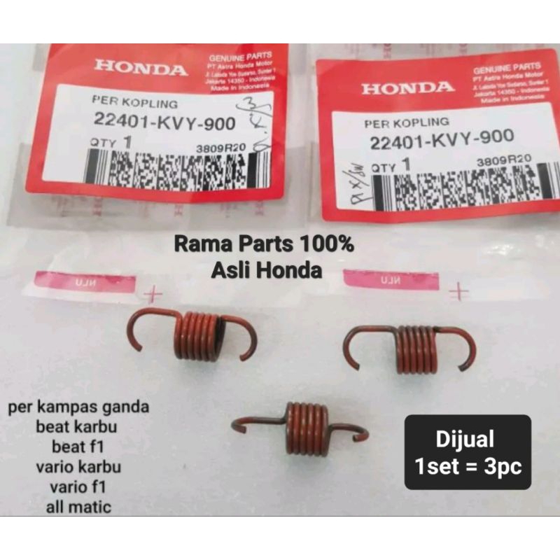 22401 - KVY - 900  PER KAMPAS GANDA  BEAT fi / ESP / SCOPY / SPACY / GENIO  ASLI ORIGINAL HONDA AHM