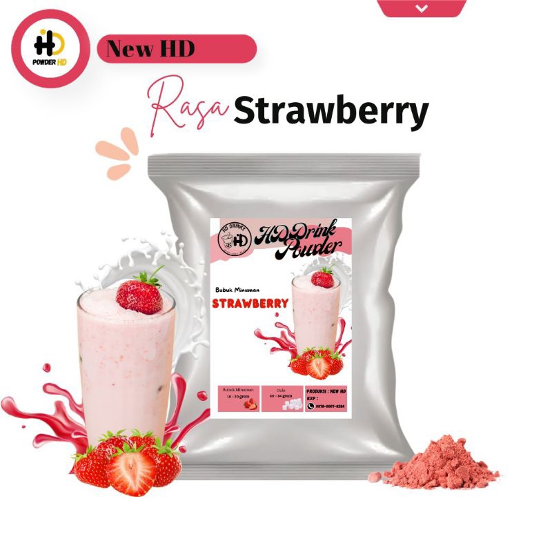 

Bubuk Minuman Rasa STRAWBERRY | Plain (tanpa gula)