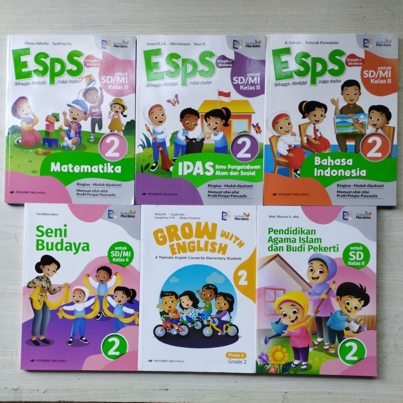 Buku Erlangga kelas 2 Kurikulum Merdeka