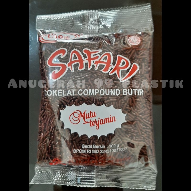 

Meses mesis coklat Safari 100 gram.