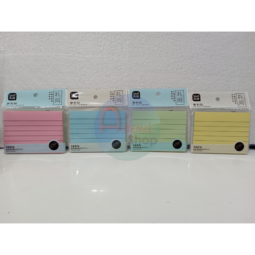 

Sticky Notes / Memo Tempel Garis / Bergaris Shif 8650