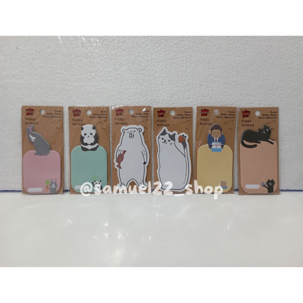 

Sticky Notes Karakter Happy Animals Animal WINBOOK Y-150 Isi 30