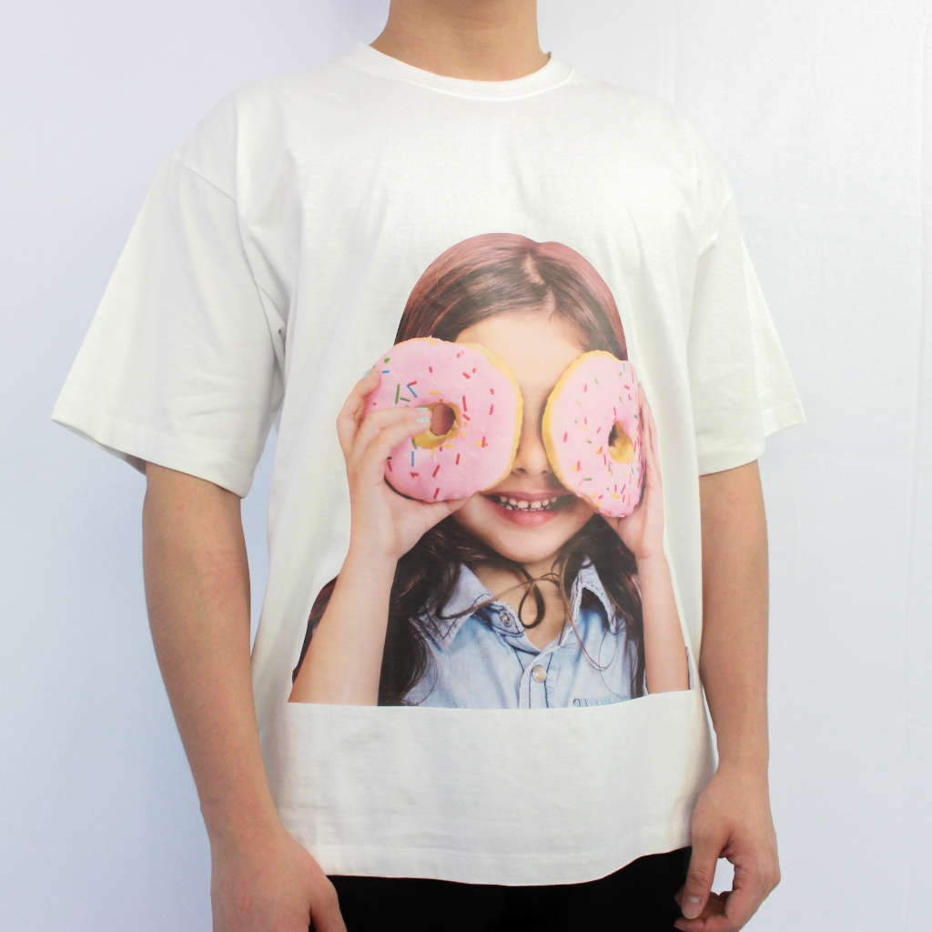 ADLV Baby Donut Girl White Tee