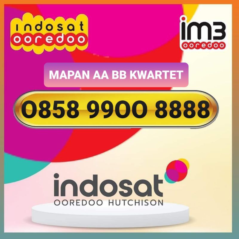 Nomor Cantik indosat kwartet 8888