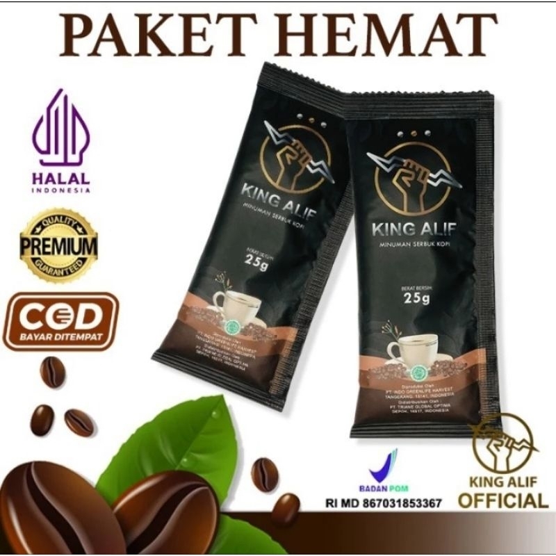 

KOPI STAMINA KING ALIF/2sachets 49k/HARGA BUNDLING