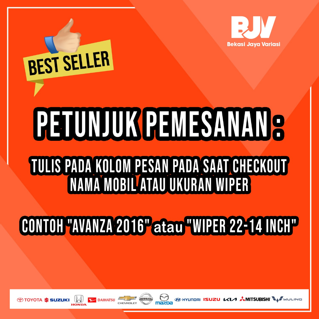 Discount Wiper Mobil Dual Blade - Universal Semua Mobil - Wiper Frameless Dual Karet Double Blade