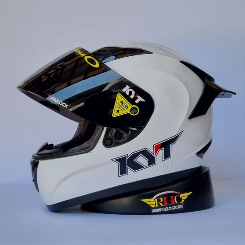 Kyt r10 full face white putih