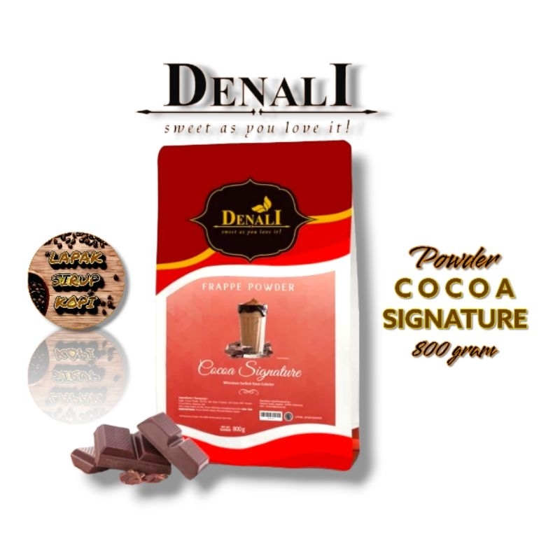 

Denali - Cocoa Signature Powder 800gr - bubuk minuman rasa coklat