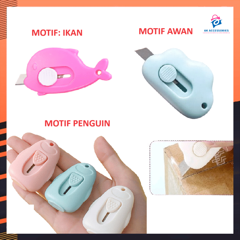 

AKACC MINI CUTTER PORTABLE / PISAU PEMOTONG KERTAS DAN PAKET UNBOXING SERBAGUNA