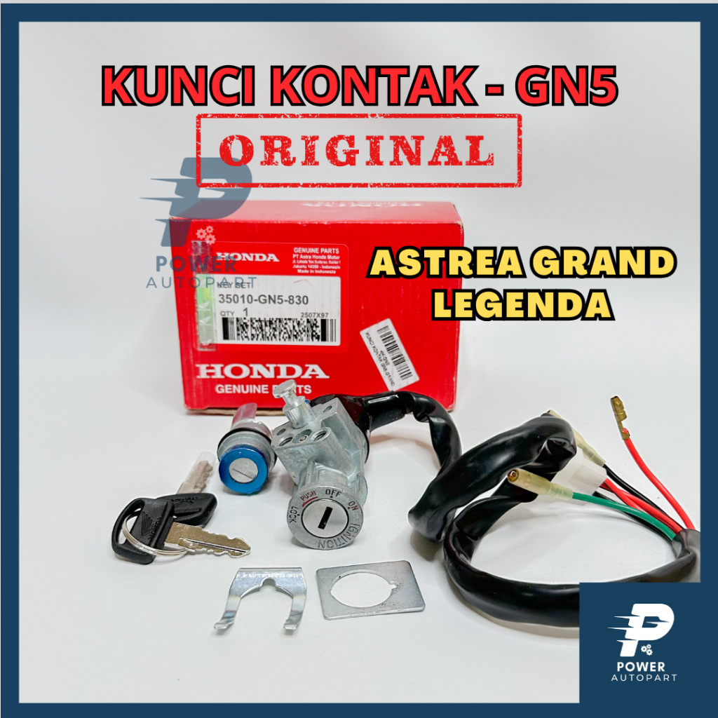 ( GARANSI ) KUNCI KONTAK + JOK SET ASTREA GRAND, LEGENDA KUALITAS ORIGINAL - Kunci GN5