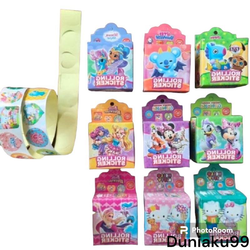 

sticker rolling kartun / sticker tempel anak / stiker murah