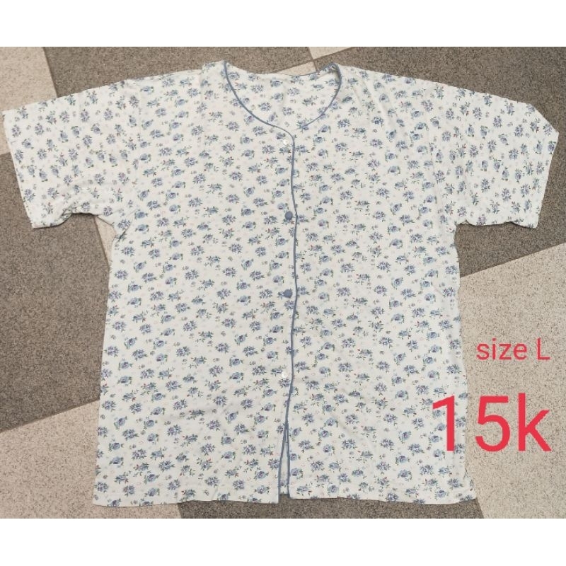 Kaos tidur baby doll wanita size L preloved