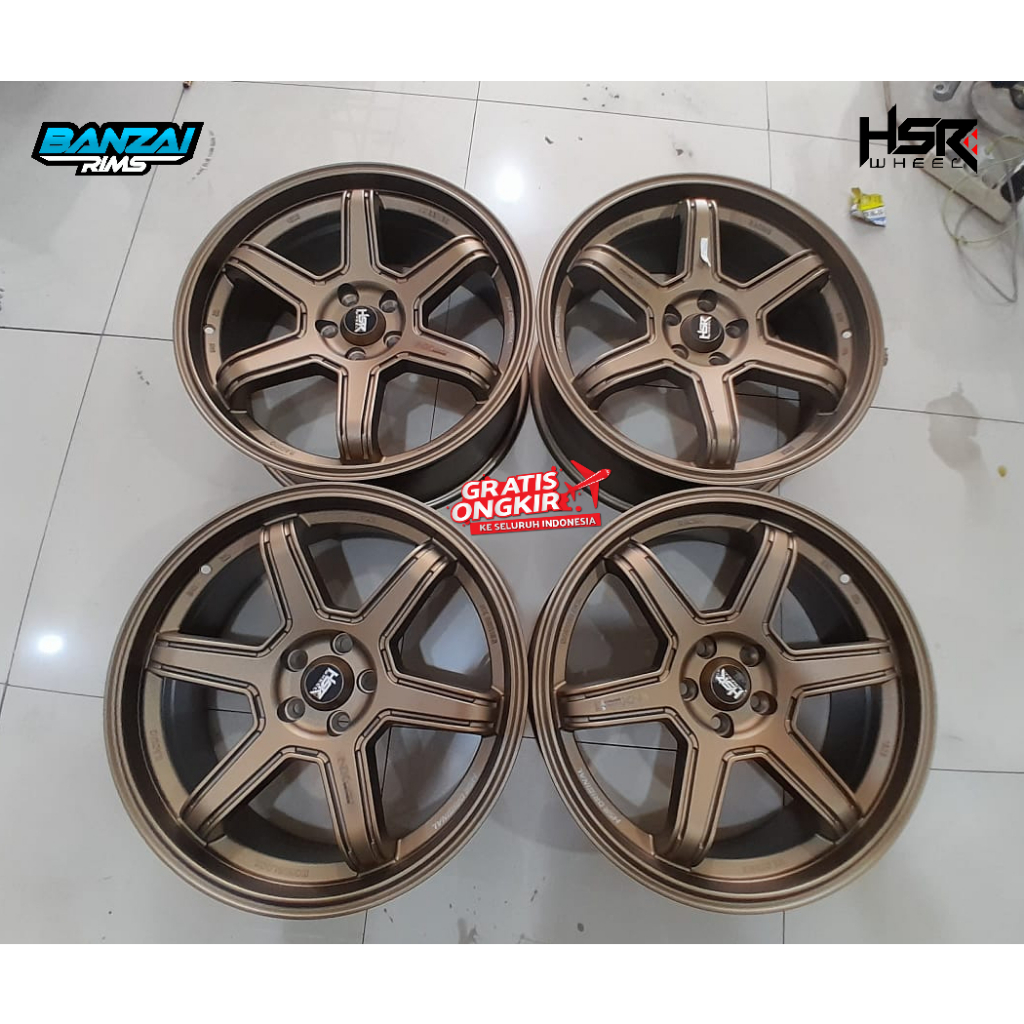 Velg Mobil Racing HSR MINAS Ring 18 Lebar 8 Inch Untuk Mobil Toyota ( Altis New, Celica, Corona, FT8