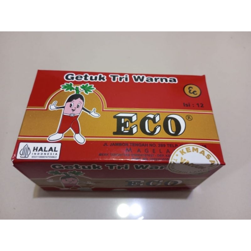 

Getuk Tri Warna ECO kemasan Vakum isi 12