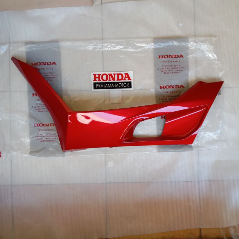 Cover Under Side Kiri PCX 160 MERAH KILAP Cover Floor Side Merah Mengkilat Kiri cover floor atau cov