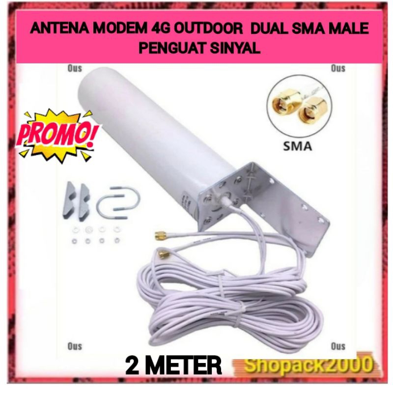 ANTENA Antena Outdoor 4G Penguat Sinyal SMA Male