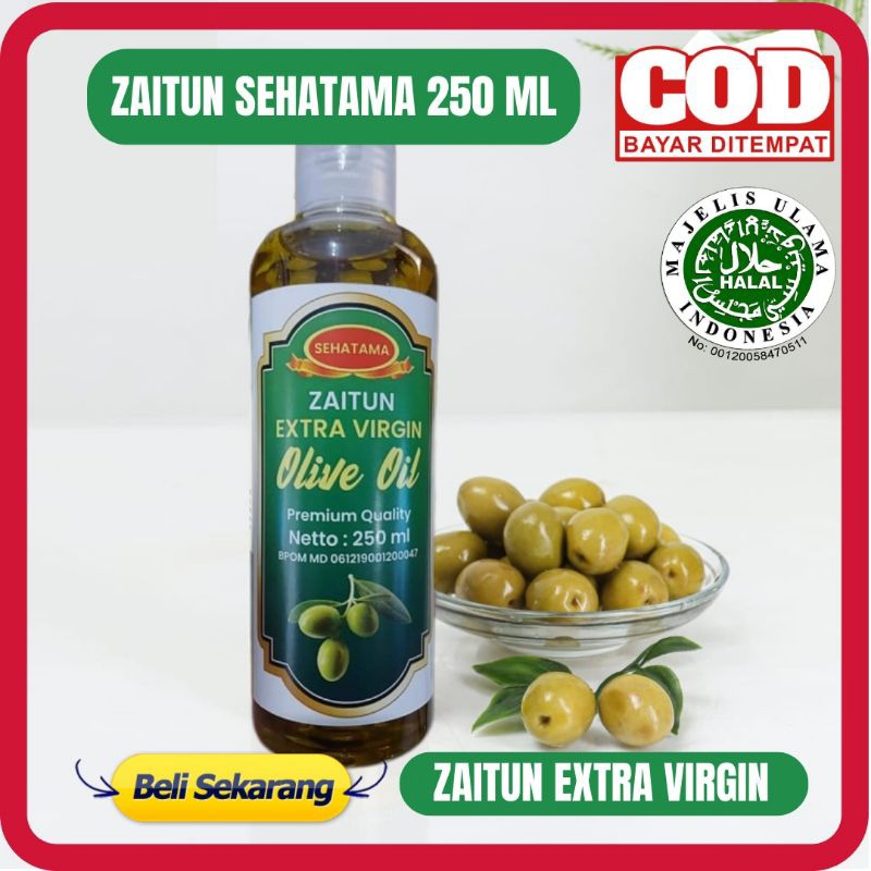 Minyak ZAITUN MURNI ASLI 100% Minyak Zaitun Sehatama 250 ml Minyak Zaitun Asli Untuk Diminum Kesehatan EVOO Mpasi Extra Virgin Olive Oil