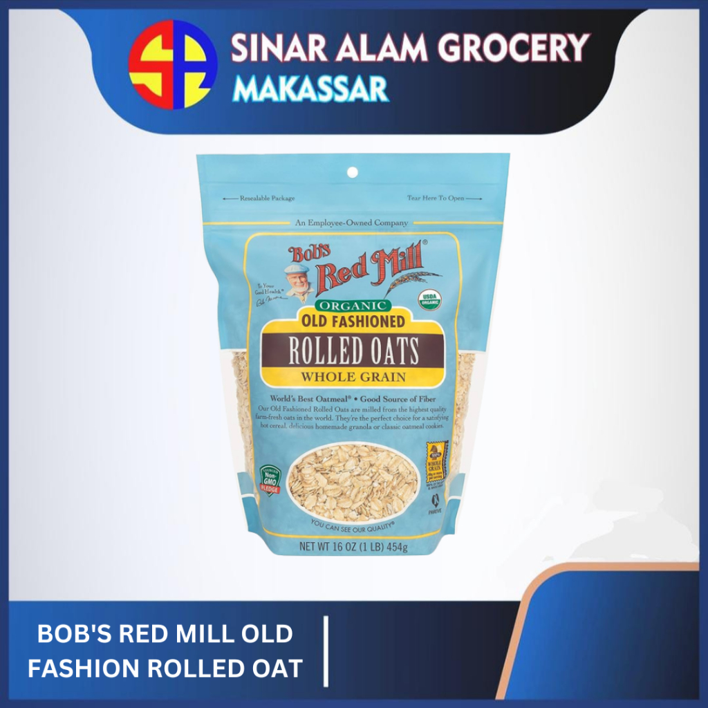 

bobs red mill organic old fashion rolled oats 454gr
