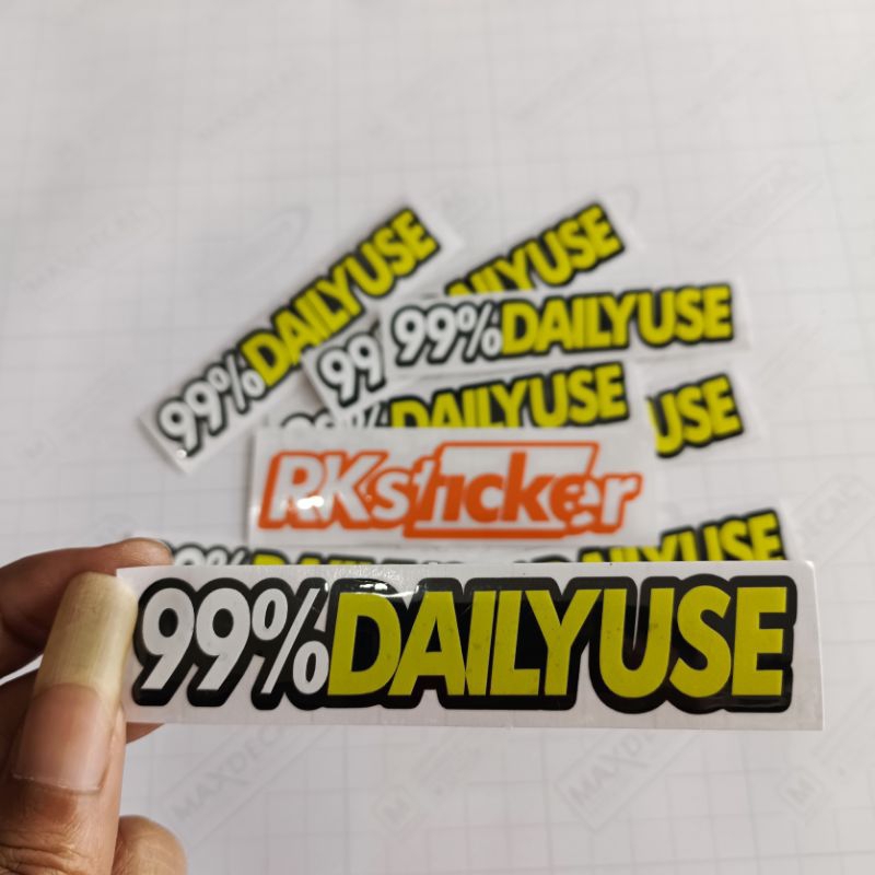 Stiker 99%DAILYUSE Cutting Sticker Dailyuse