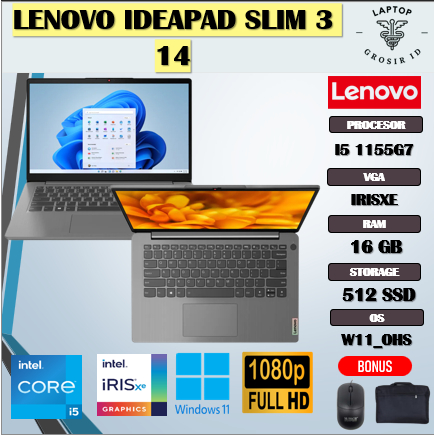 LENOVO IDEAPAD SLIM 3 14 I5 1155G7 16GB 512GB 14.0FHD