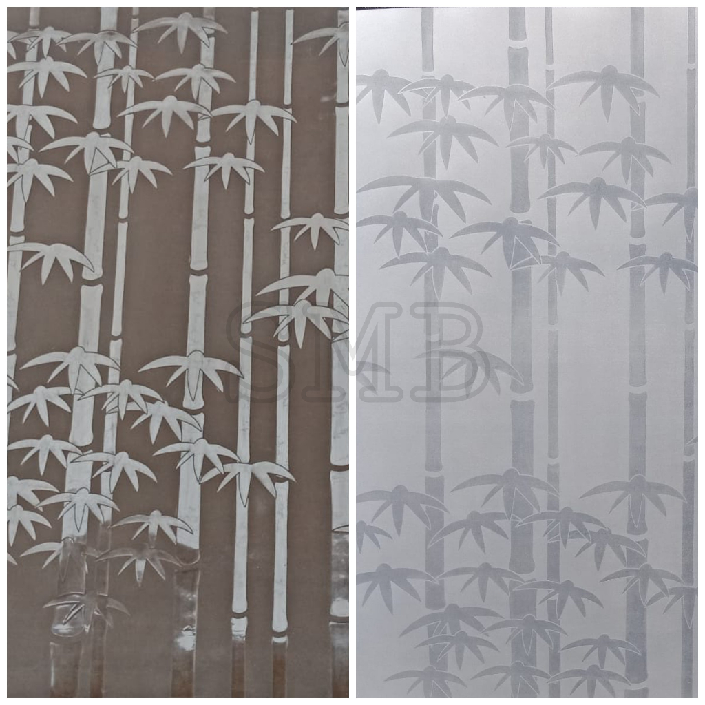 fiber pagar motif bambu