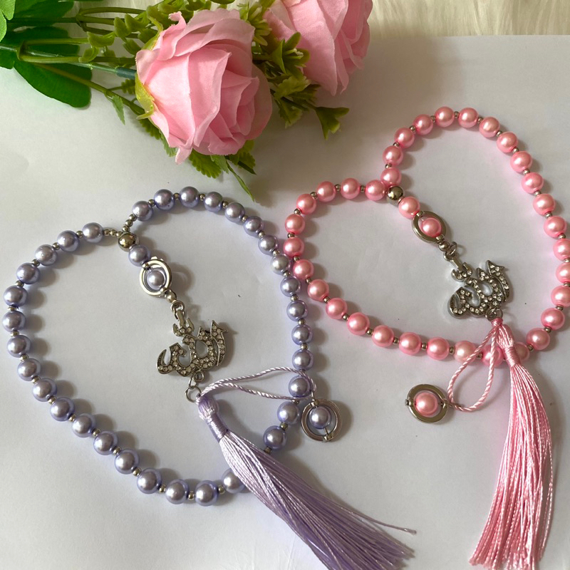 Tasbih Mutiara 33 butir / Tasbih Cantik 33  /Tasbih Mutiara Premium