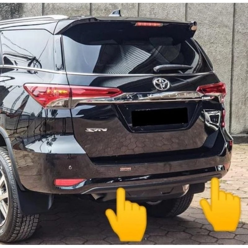 LIDAH COVER SPOILER BUMPER BELAKANG FORTUNER VRZ ORIGINAL