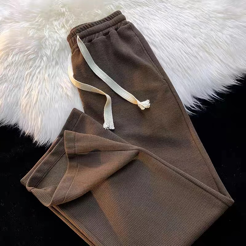 【wanita_id】Loose Pants Celana Joooer wanita - Celana Kulot Wanita/Casual Wide Leg Waffe ooge