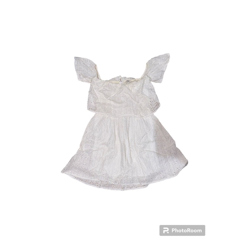 guess coquette mini lace dress white vintage